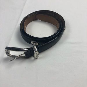 Brighton | Black Leather Belt with‎ Golf Charms